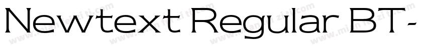 Newtext Regular BT字体转换